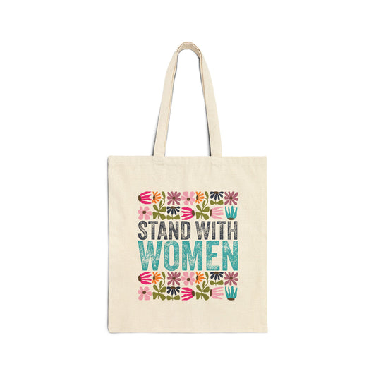 Stand with Women | Canvas Tote Bag