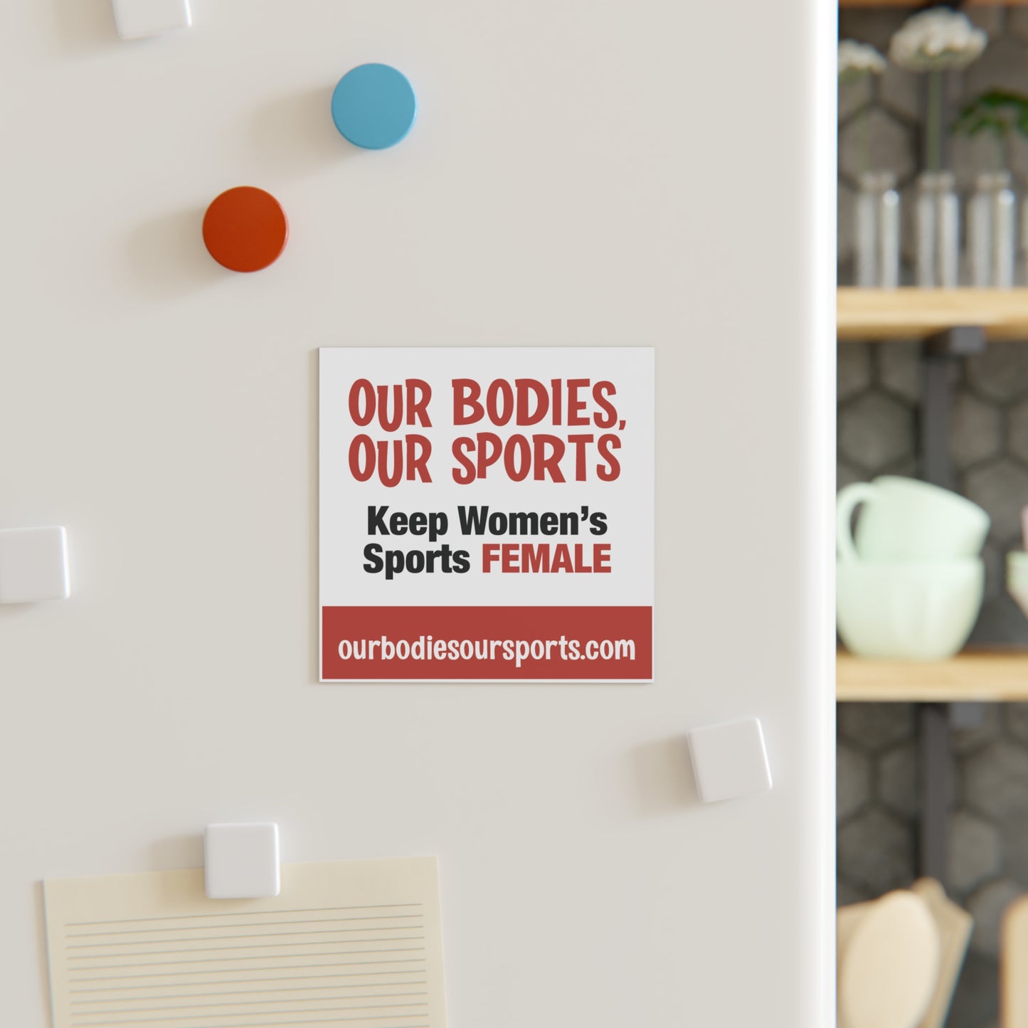 Our Bodies, Our Sports | White Magnet