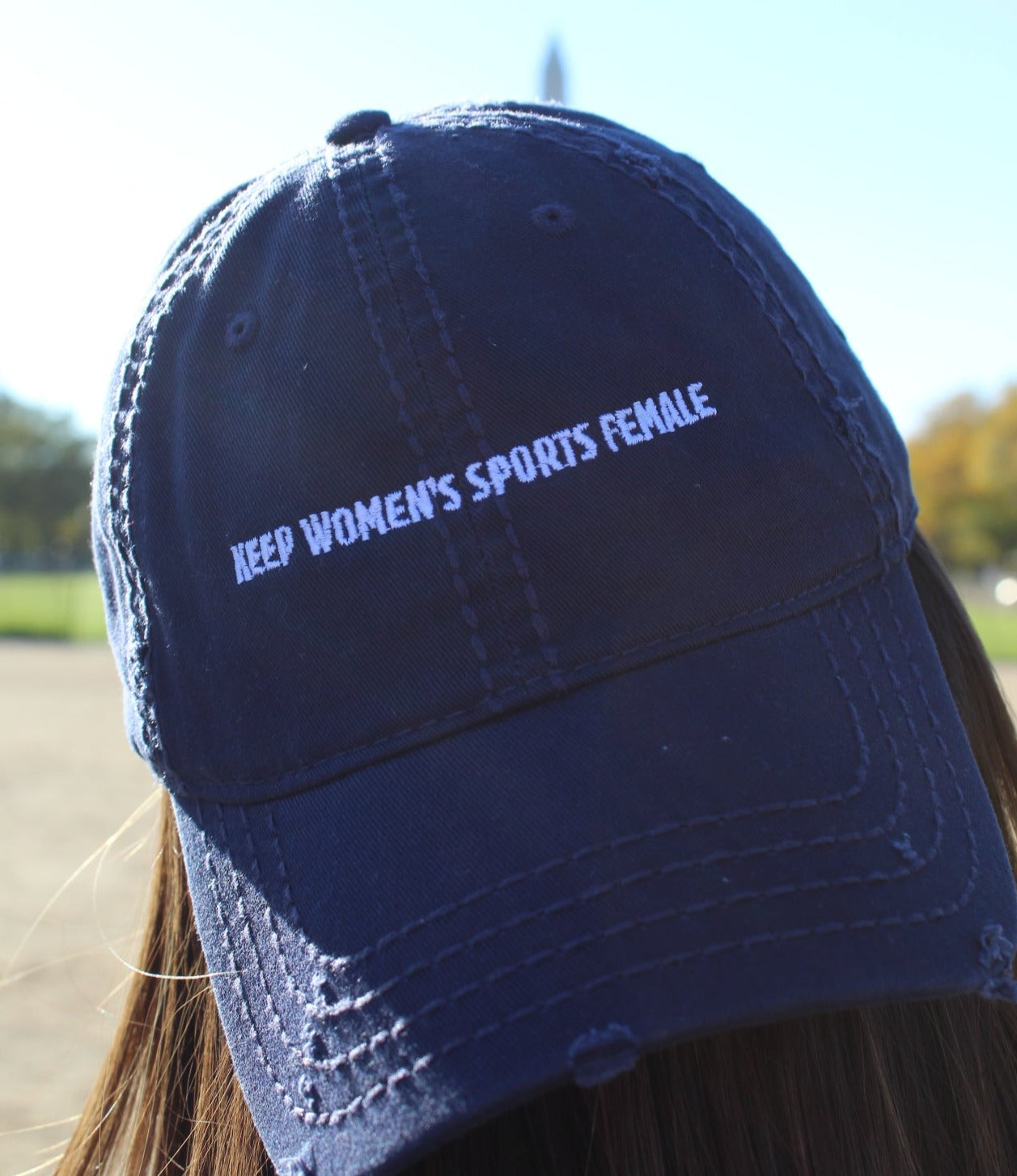 Women’s Sports | Distressed Baseball Hat