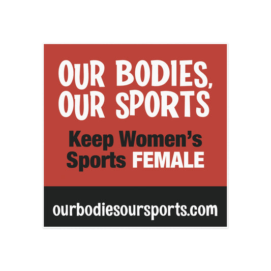 Our Bodies, Our Sports Magnet | Red Magnet