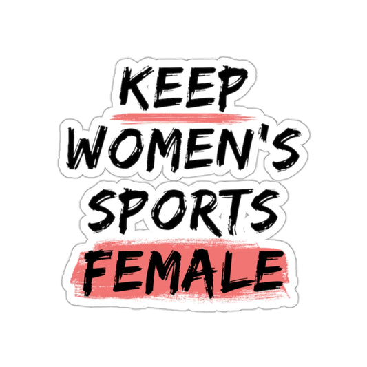 Keep Women's Sports Female Sticker I Coral