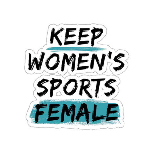 Keep Women's Sports Female Sticker I Teal