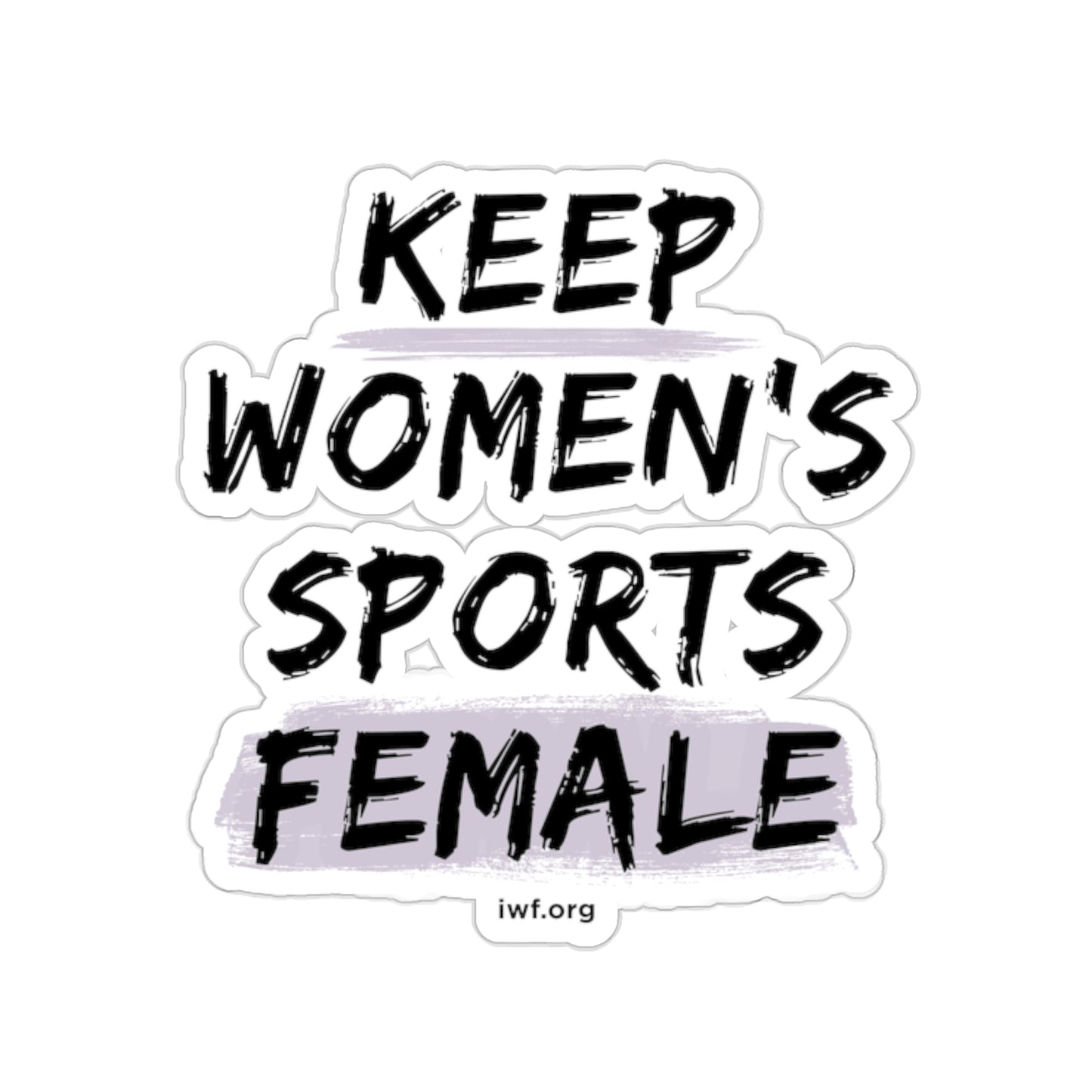 Keep Women's Sports Female Sticker I Lavender