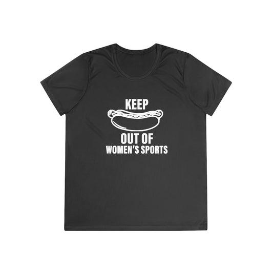 Keep 'Hot-Dogs' Out of Women's Sports | Ladies Competitor Tee
